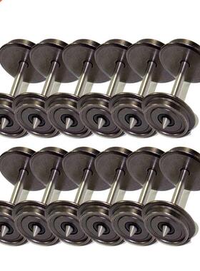 12pcs HO Scale 1:87 36'' Metal Wheels for Model Trai