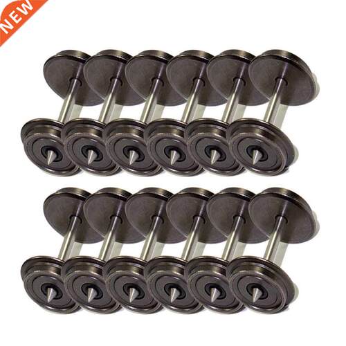 12pcs HO Scale 1:87 36'' Metal Wheels for Model Trai