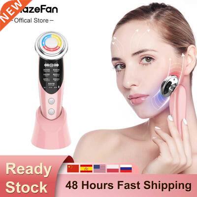 AmazeFan 7in1 Face Massager RF Microcurrent Mesotherapy Elec