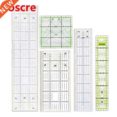 5Pcs/Set Rectangle Patchwork Quilting Drawing Straight Ruler