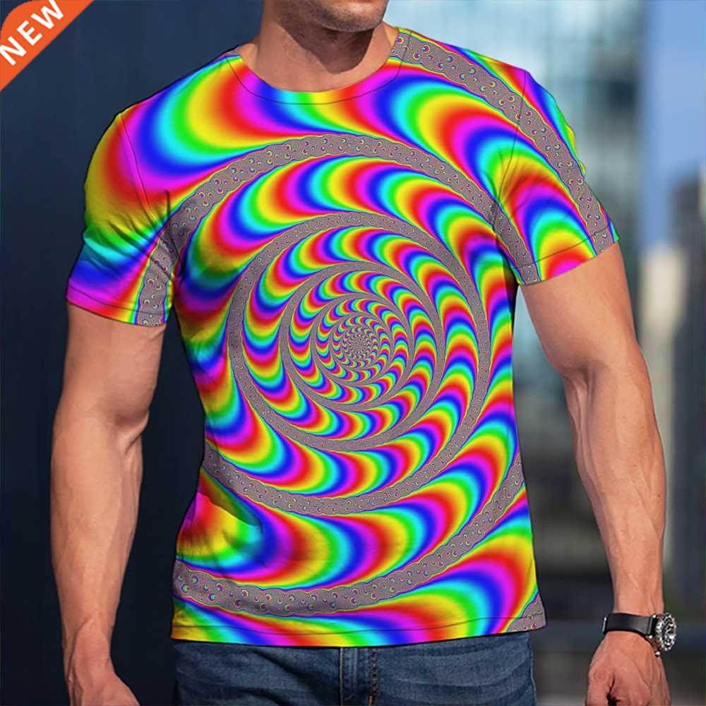 3D Print T-shirts In 2021 Graphics Spin Dizziness Colorful C