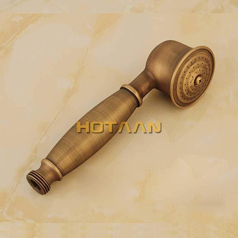 Bathroom Bath Wall Mounted Hand Held Antique Brass Shower He