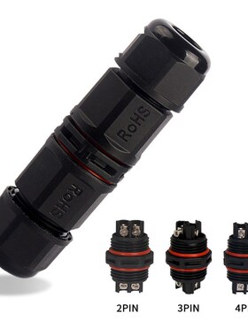 IP68 Cable Connector 400V 25A 6-11mm 2/3/4Pin Electrical Scr