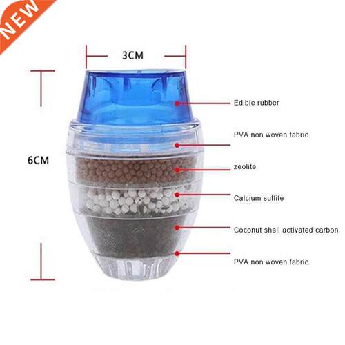 Transparent Faucet Water Purifier PP Cotton Filter Shower Fi