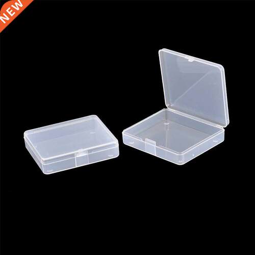 2pcs Transparent Toolbox Electronic Plastic Parts Container