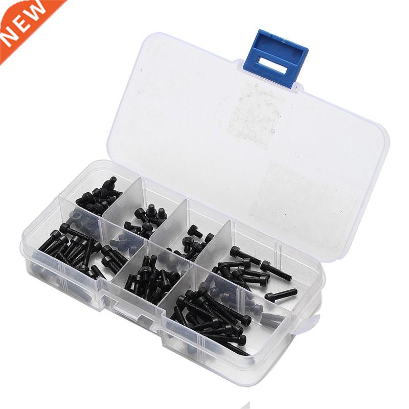 120PCS M3 Hex Socket Round Cap Head Screw Bolts Assortment S