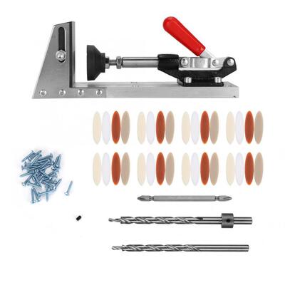 Woodworking Inclined Pocket Hole Drilling Guide Clamp with A