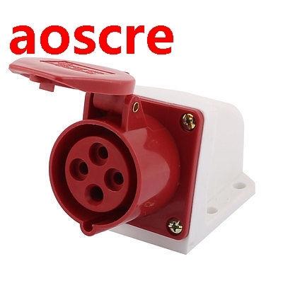 AC 380V-415V 16A IP44 3P+E 4P Female Industrial Caravan Wate