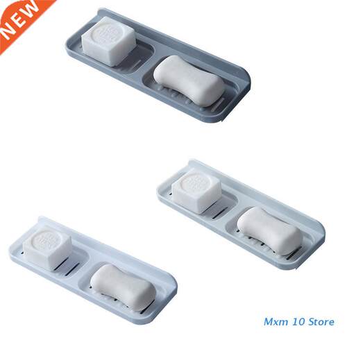 Double Grid Soap Dishes Drawer Sponge Rack for Kitchen Bathr
