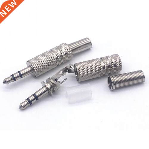 2Pcs 3.5 Headphone Plug 3.5mm Plug Two-channel Headphone Jac