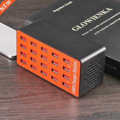 USB Smart Charger 20 Ports USB Hub Fast Charging Station Pow