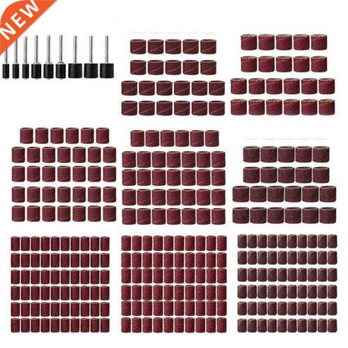 323 Pcs Sanding Drum Sandpaper 1/4-Inch 3/8-Inch 1/2-Inch Ba