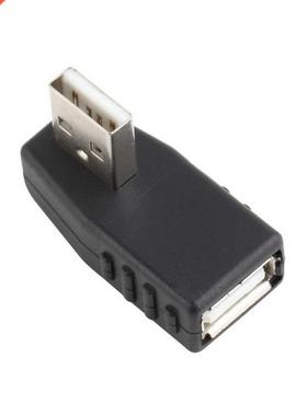 Right angle 90 degree USB 2.0 A Male Female adapter connecte