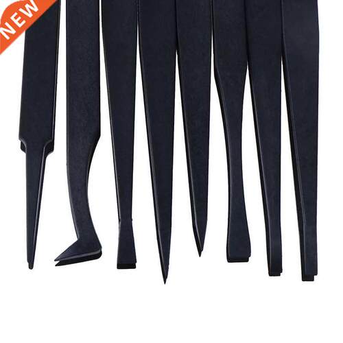 12cm Anti-static Carbon Fiber Electronic Tweezers Kit ESD Pl