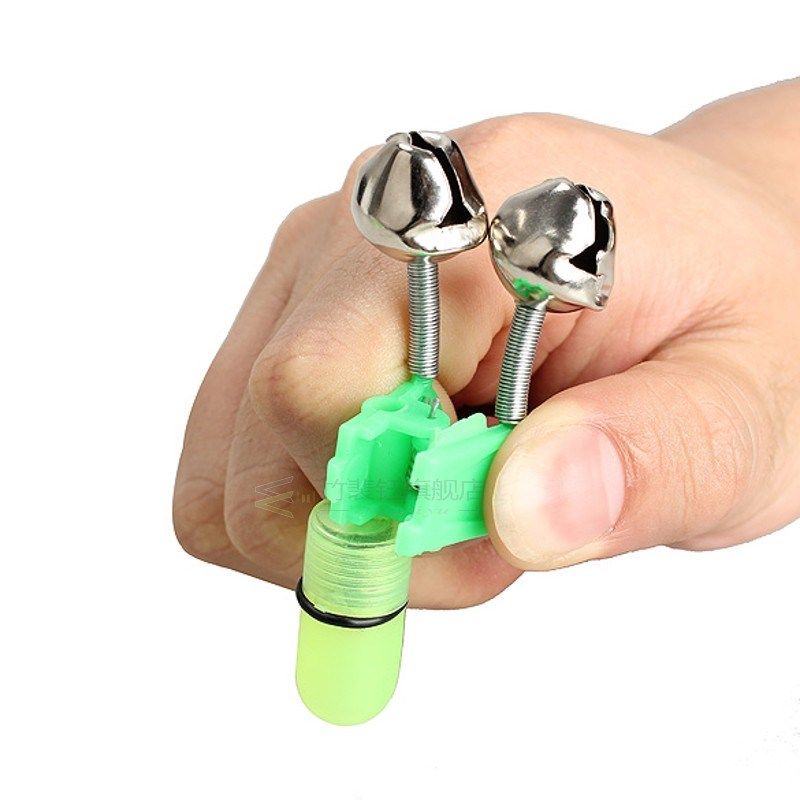 4PCS/set LED Fishing Rod Bite Alarm Red Light Twin Fishing B