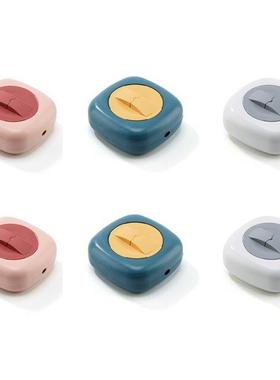 6Pcs Portable Rotatable Data Cable Storage Box Charger Windi