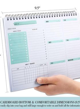 Daily Weekly Non-dated Planner Agendas Desktop Notepad to-Do