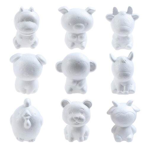 12cm Zodiac Signs Rat Kids Craft Toys Foam Animals Modeling