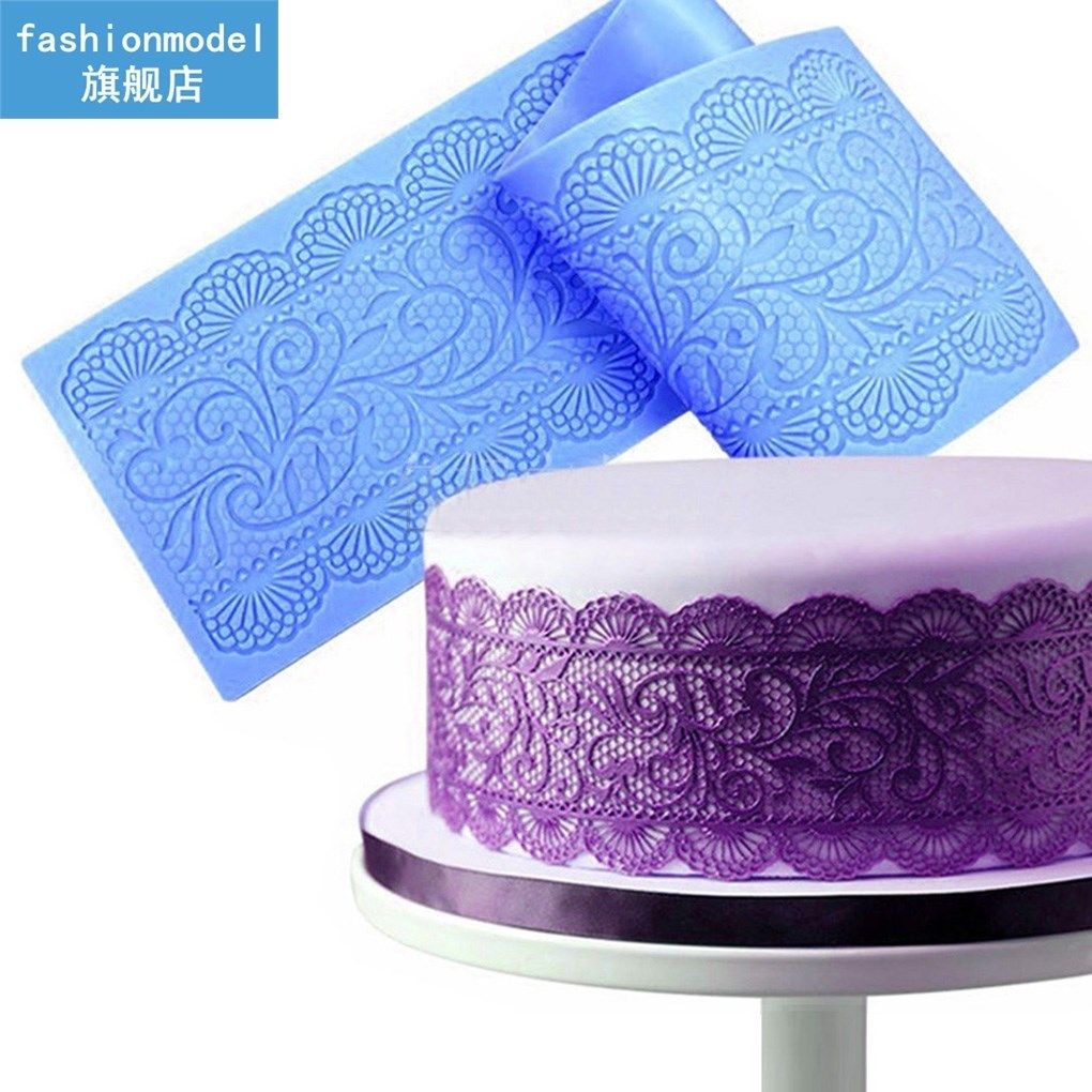 Feiqiong New Silicone Floral Mold Lace Cake Mat Sugar Fondan