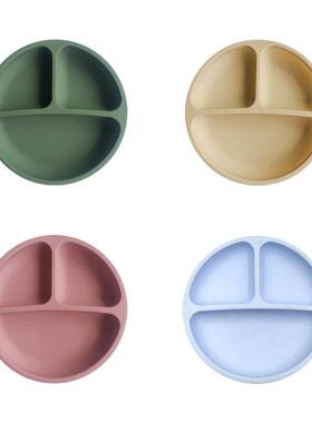 Silicone Dining Plate Infant Dinner Dinnerware Toddlers Adul
