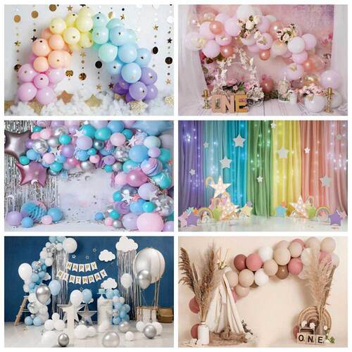 Newborn Baby 1st Birthday Backdrop Cake Smash Girl Boy Pink