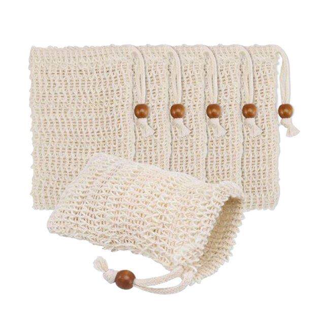 15 Pack Soap Exfiating Bags,Soap Saver Made Sisal Mesh Soa