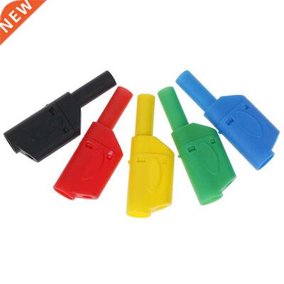 1Pcs New 4mm Male Fully Enclosed Banana Plug Wire Solder Con