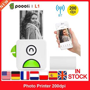 Poooli L1 Pocket Photo Thermal Printer 200dpi 58mm Wireless