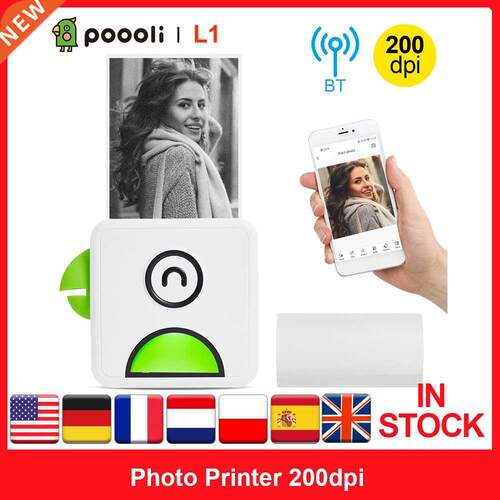 Poooli L1 Pocket Photo Thermal Printer 200dpi 58mm Wireless
