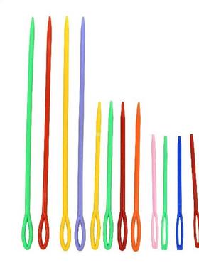 10Pcs Plastic Crochet Hook Knitting Needle Safe Child Kid We