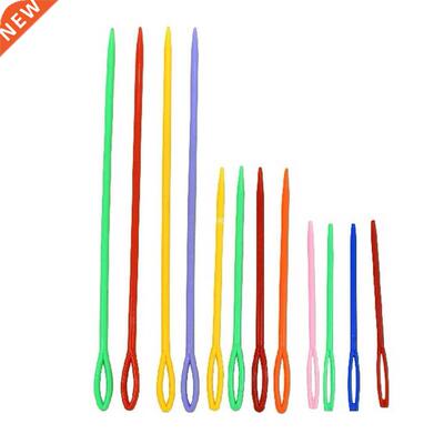 10Pcs Plastic Crochet Hook Knitting Needle Safe Child Kid We