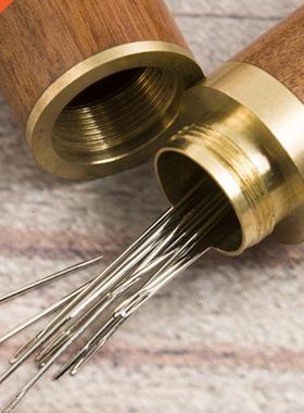 DIY Sewing Needles Holder Storge Tube Wooden Box Hnd Sewin