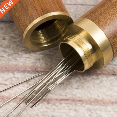 DIY Sewing Needles Holder Storge Tube Wooden Box Hnd Sewin