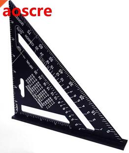 Angle Ruler 7 inch Aluminum Alloy Imperial Triangular Measur