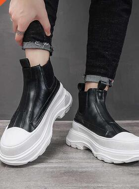 Men's Ankle Boots Autumn New Thick-soled Boots High Top