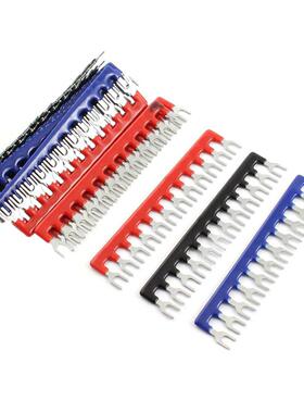 15 Pcs Fork Type 12 Postions Terminal Strip Jumper 400V 10A