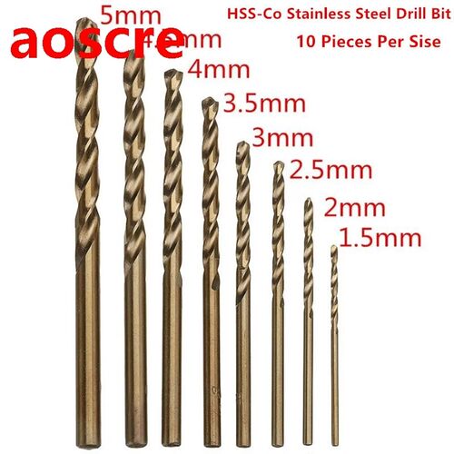 10Pcs/set M35 Cobalt Twist Drill Bit Power Tool Accessories