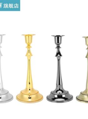 2Pcs Innovative European Style Single Head Candlestick Candl