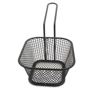 French Fries Basket metal Black spray paint Small food baske