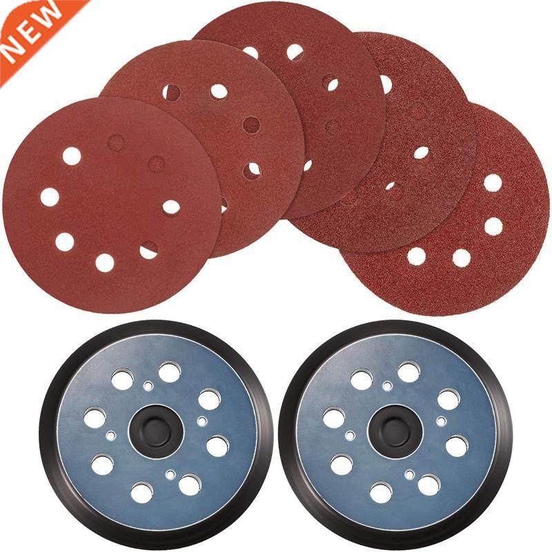 2Pcs Sander Pad Replaces 5 Inch 8 Hole Hook and Loop Orbital