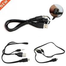 2 In 1 USB Male Mini USB 5 Pin+3.5MM AUX Cable AUX And Charg