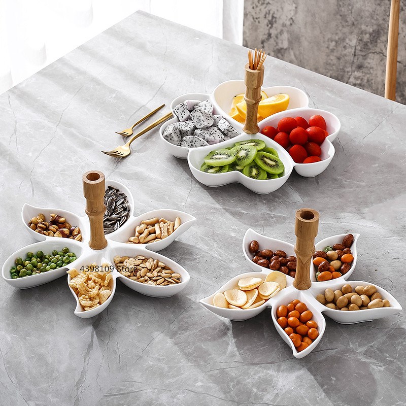 Creative Japanese-style Dried Fruit Plate Ceramic Snacks