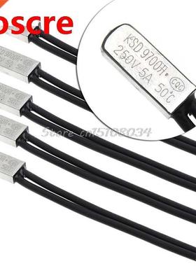 5Pcs KSD9700 5A 250V 50 Degrees Celsius Thermostat Temperatu