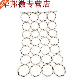 28 trous anneau corde fentes support crochet écharpe