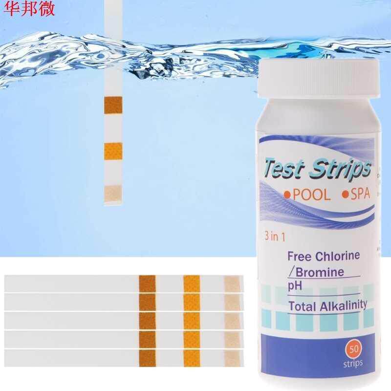 50pcs Water Test Strips  in1 Swimming Pool Spa pH Chlorine