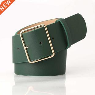 New Fashion 5cm Wide Black Red Leather Female Ladies Belts H