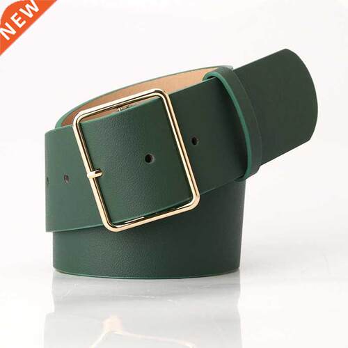 New Fashion 5cm Wide Black Red Leather Female Ladies Belts H