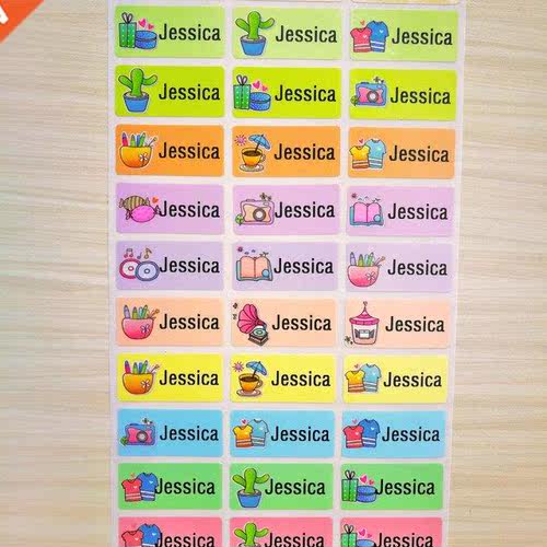 Children's Personal Sticker Cute Cartoon Pattern Cus
