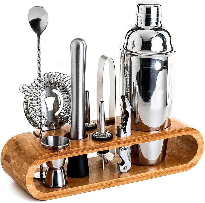 Mixology Bartender Kit: 10-Piece Bar Tool Set with Stylish B