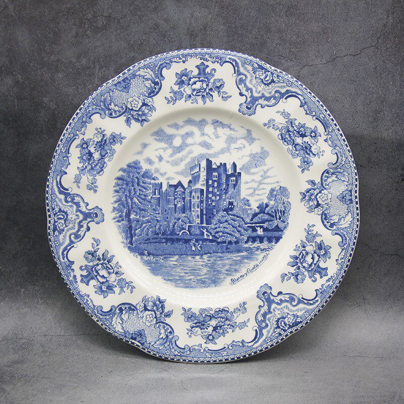 The Blue Britain Castles  Dinner Set European Style Dinner